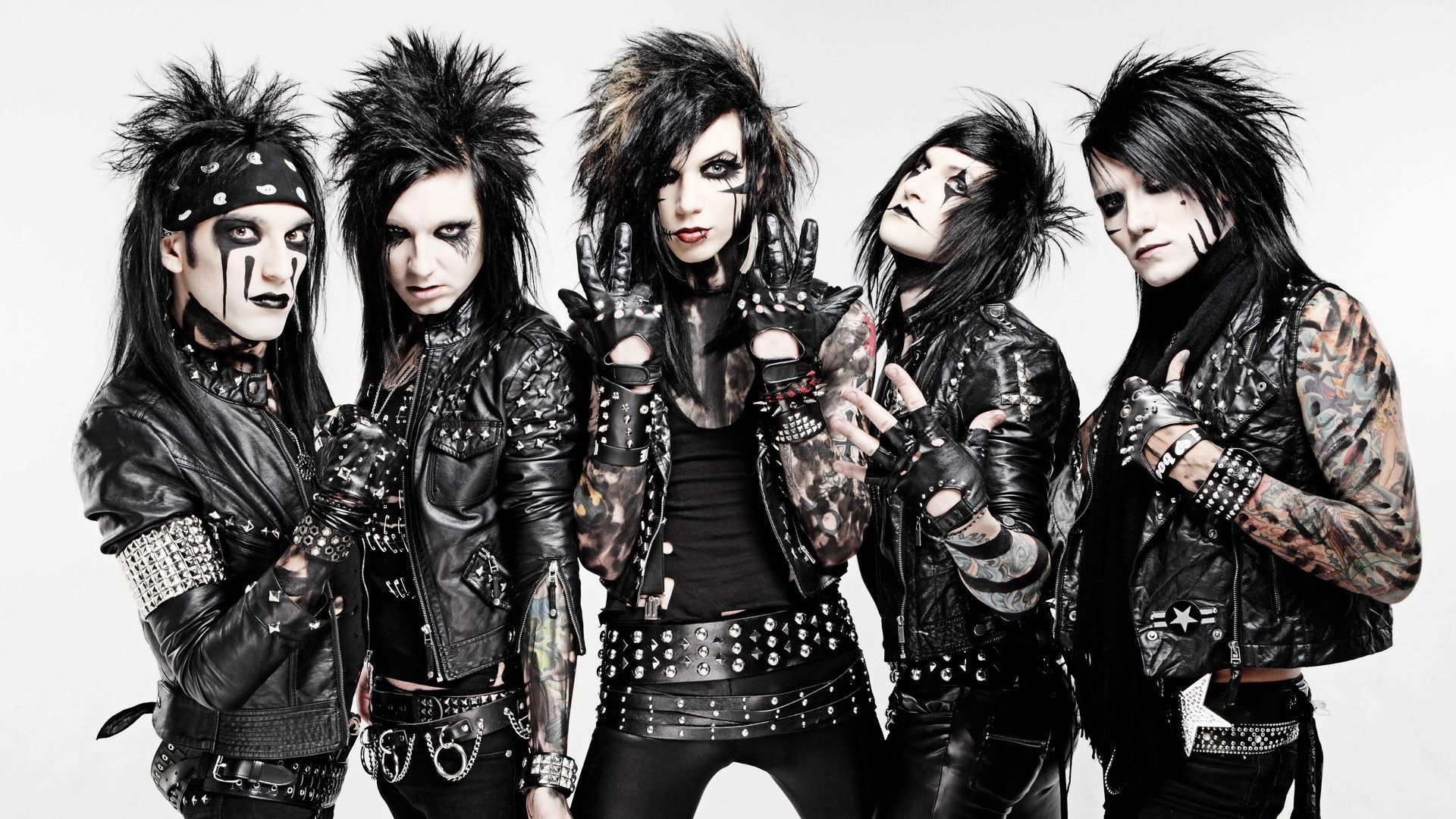 photo of black veil brides, a glam metal boyband